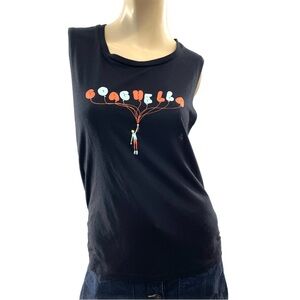 Coachella- Black Graphic Coachella 2017 Balloon Muscle Tee- M
